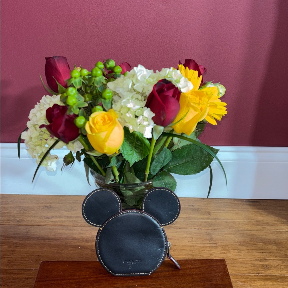 Coach Black Mickey Mouse Coin Purse